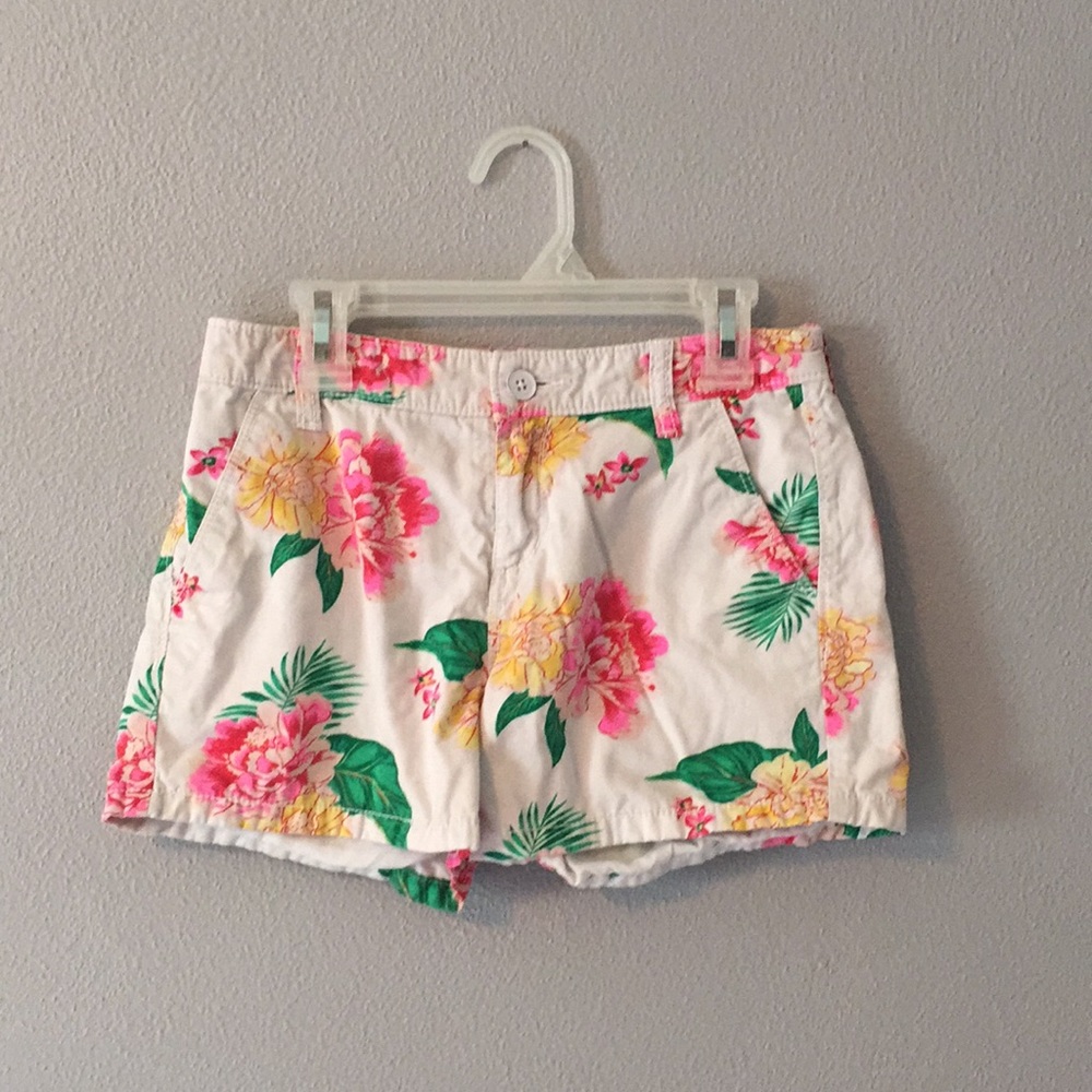 Girls floral shorts 12